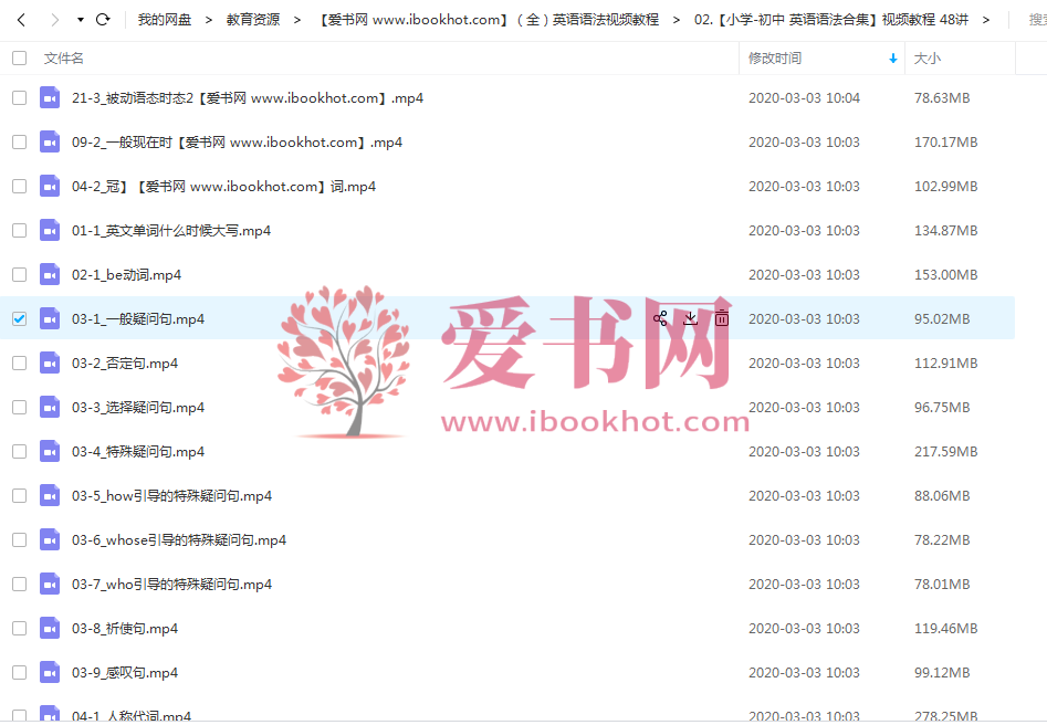 小学初中高中大学英语语法视频教程大全全套讲解教学入门自学课程 爱书网 中小学课件学习 小学初中高中大学英语语法视频教程大全全套讲解教学入门自学课程 爱书网 中小学课件学习
