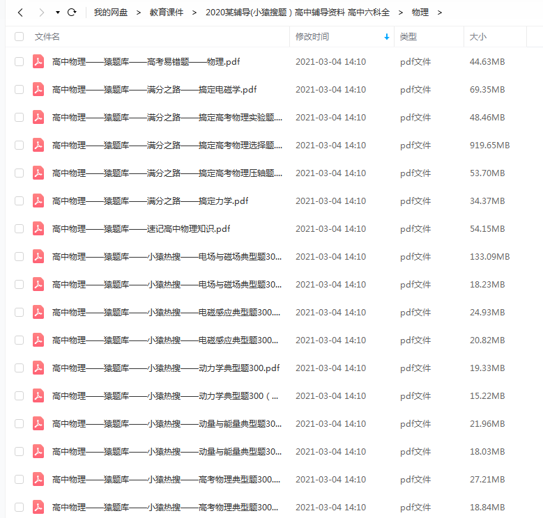 2020高中辅导资料 高中六科全百度云下载插图4爱书网–中小学课件学习