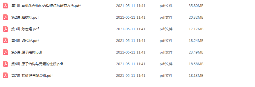 冯琳琳 2021寒 高二化学寒假直播班 7讲带讲义