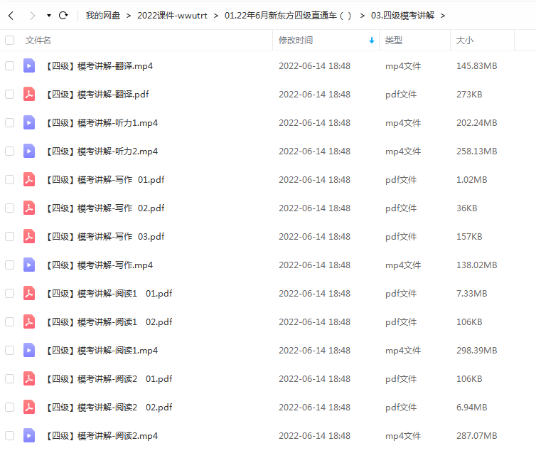 2022年6月大学英语四级CET4直通车插图4爱书网–中小学课件学习