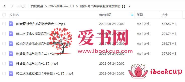 胡源-高二数学学业规划加油包插图爱书网–中小学课件学习