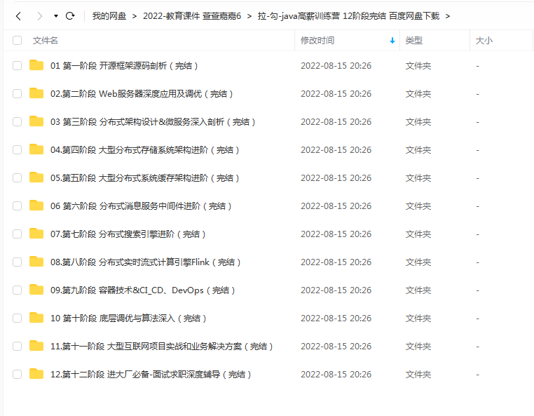 拉-勾-java高薪训练营 12阶段完结 百度网盘下载插图爱书网–中小学课件学习