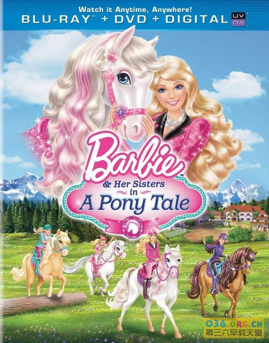 【芭比娃娃大电影】2013 芭比与姐妹之赛马记 Barbie and Her Sisters in A Pony Tale 又名：芭比之姐妹与小马 中文发音.MP4格式.720P超清 百度网盘下载