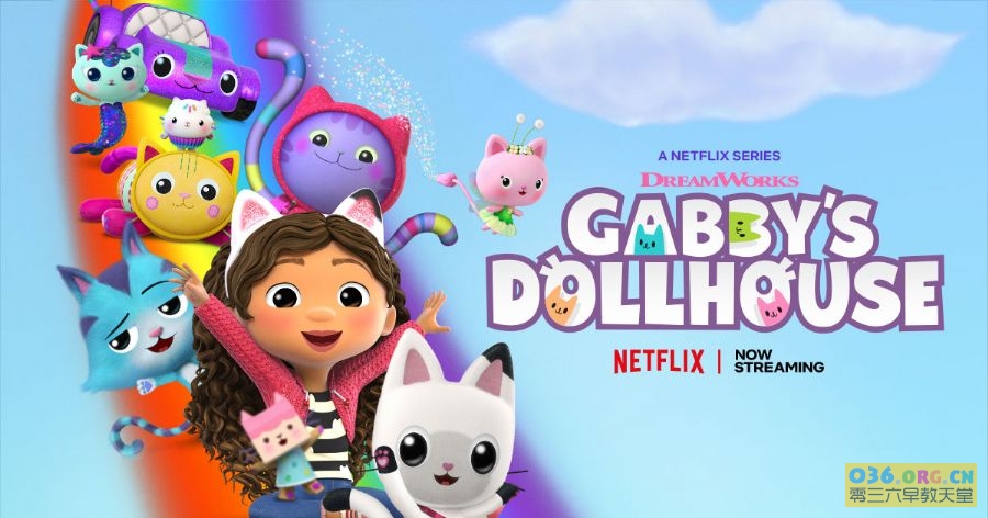 Netflix儿童英语启蒙动画片《盖比的娃娃屋 Gabby’s Dollhouse》英文版 第2季 全8集 mkv/1080P超清 百度网盘下载