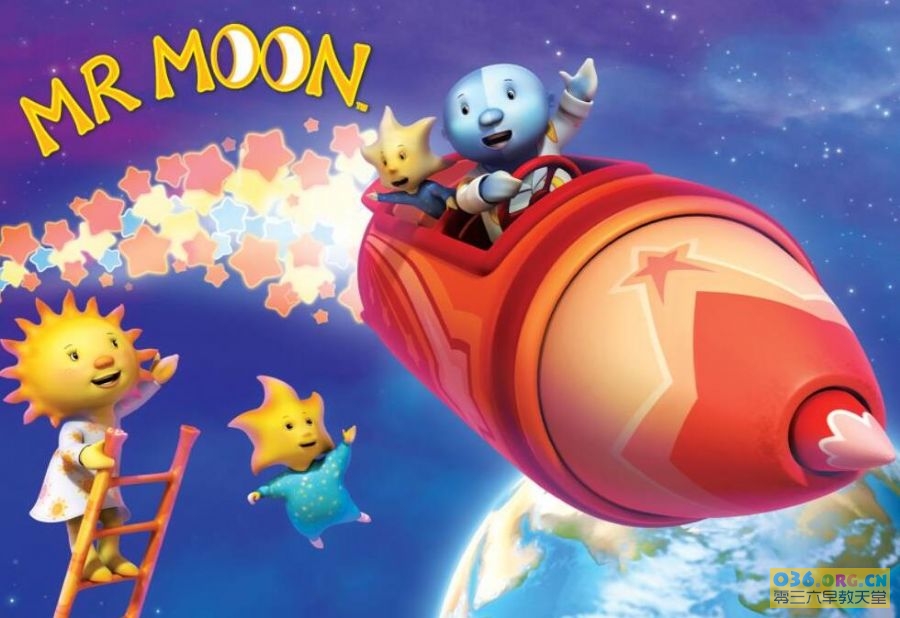 英国低龄科普启蒙动画片《月亮先生 Mr Moon》英文版 第1季 全52集 教孩子们认识星星和星座 MP4/1080P超清 百度网盘下载